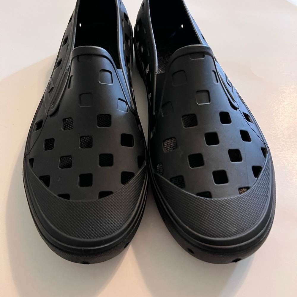 Vans Black Cut-Out Slip-On Loafers